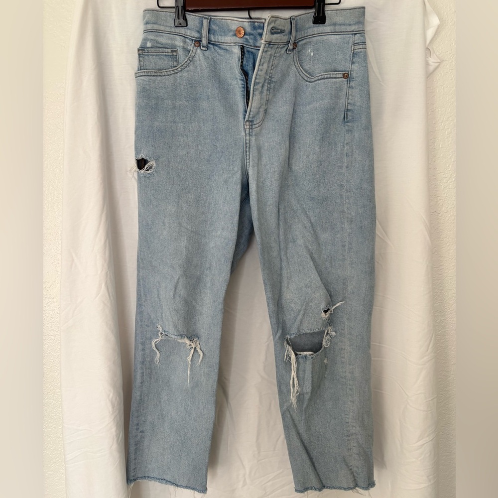 Express Super High Rise Mom Jeans